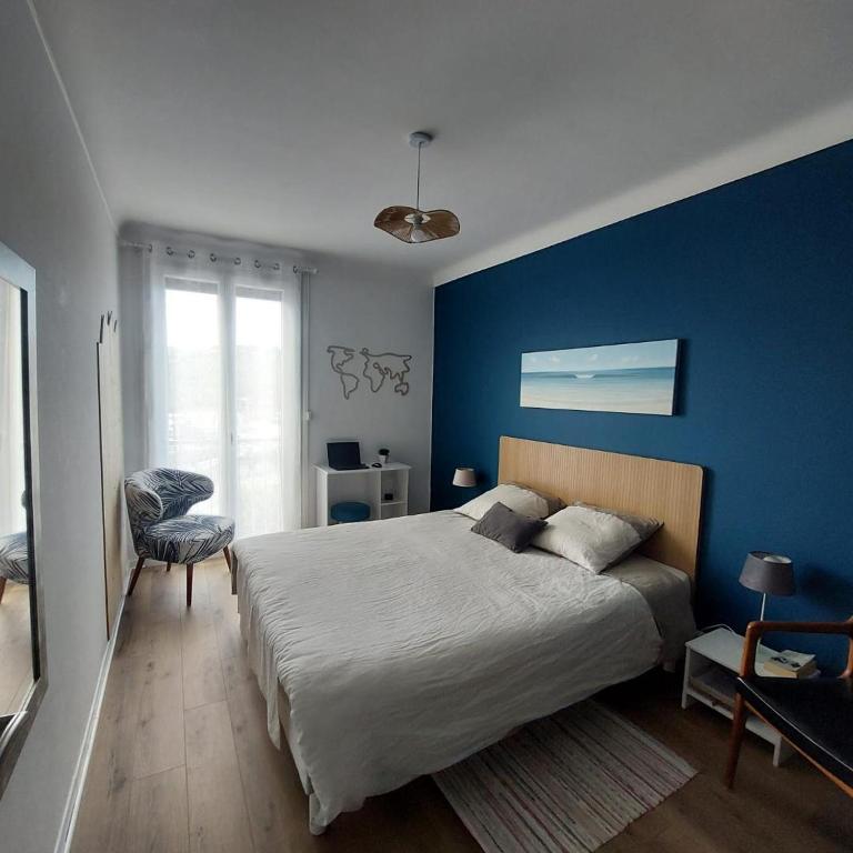 Très belle vue mer T3 tt confort clim 4 pers, proche plages - Appartement 2 Chambres - 8