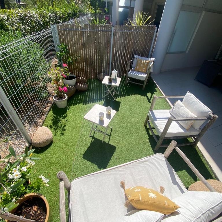 Rez-de-jardin 3 - Accès direct à la plage - Appartamento con 2 Camere da Letto, Balcone e Terrazza - 2