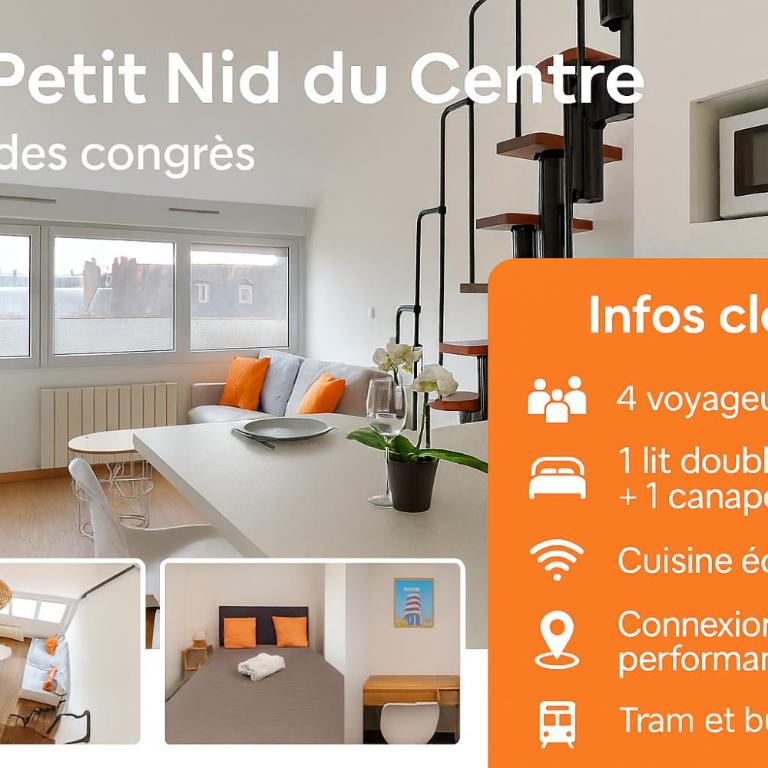 Nantes Center Flat 4 persons - Appartement 1 Chambre - 2