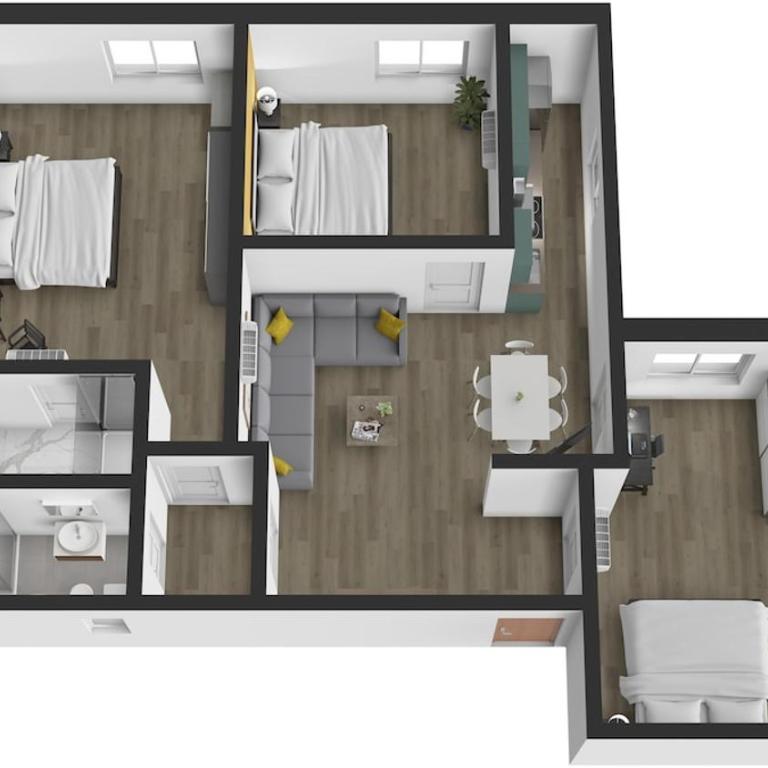 10 min to Malpensa Express, Air Conditioning - Three-Bedroom Apartment - 4