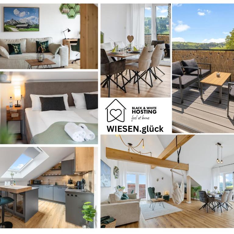 WIESENglück - Helles Apartment mit Blick auf Allgäuer Wiesen, 2 Schlafzimmer & zentrale Lage - Apartment mit 2 Schlafzimmern - 1