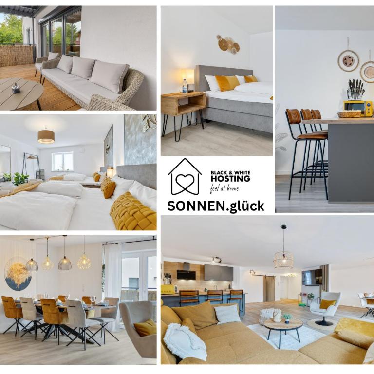SONNENglück - Großes Apartment für 8 im Zentrum mit flexiblen Betten, Balkon & Parkplatz - Apartment mit 2 Schlafzimmern - 1