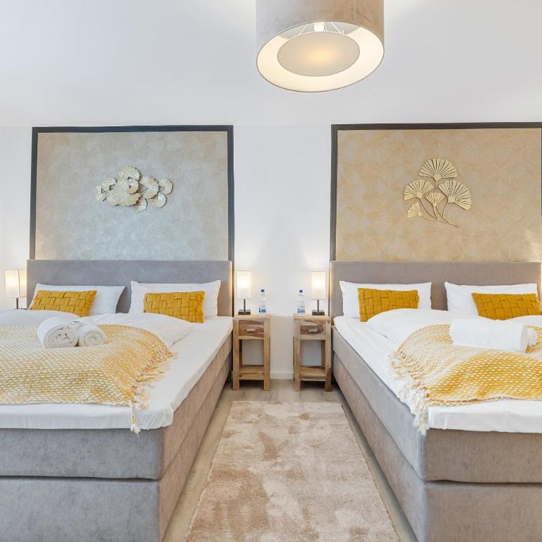 SONNENglück - Großes Apartment für 8 im Zentrum mit flexiblen Betten, Balkon & Parkplatz - Apartment mit 2 Schlafzimmern - 5