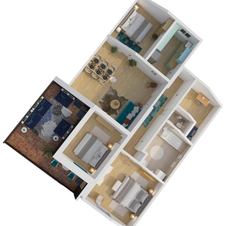 ALPENglück - Stylisches Dachgeschoss-Apartment mit Bergblick, großer Balkon & 3 Schlafzimmern - Apartment mit 3 Schlafzimmern - 36