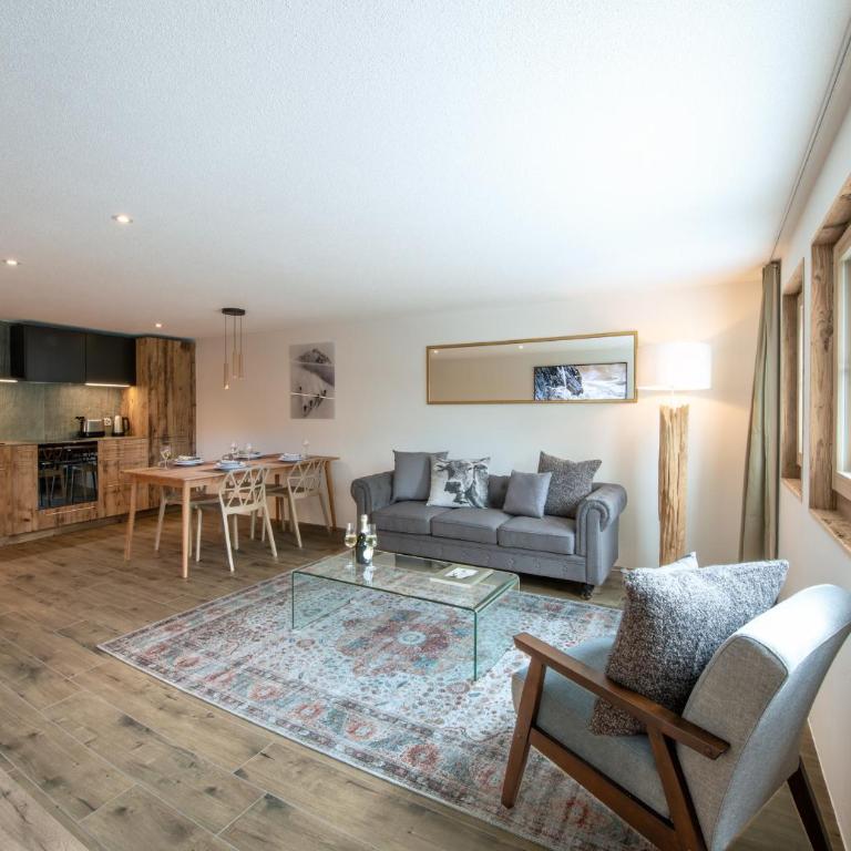 Chalet Ledihus Garden Apartment - Apartment mit 1 Schlafzimmer und Terrasse - 2