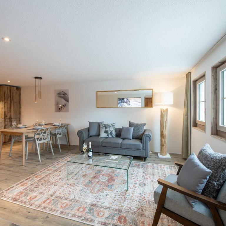 Chalet Ledihus Garden Apartment - Apartment mit 1 Schlafzimmer und Terrasse - 7