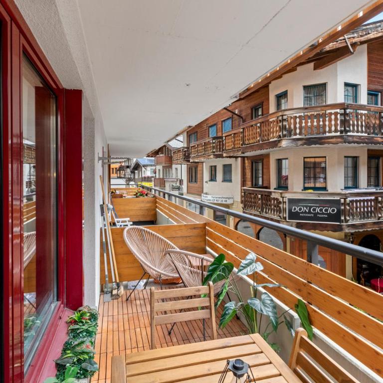 Centre de Saas-Fee - 2 chambres - balcon & patio - Apartment mit 2 Schlafzimmern - 19