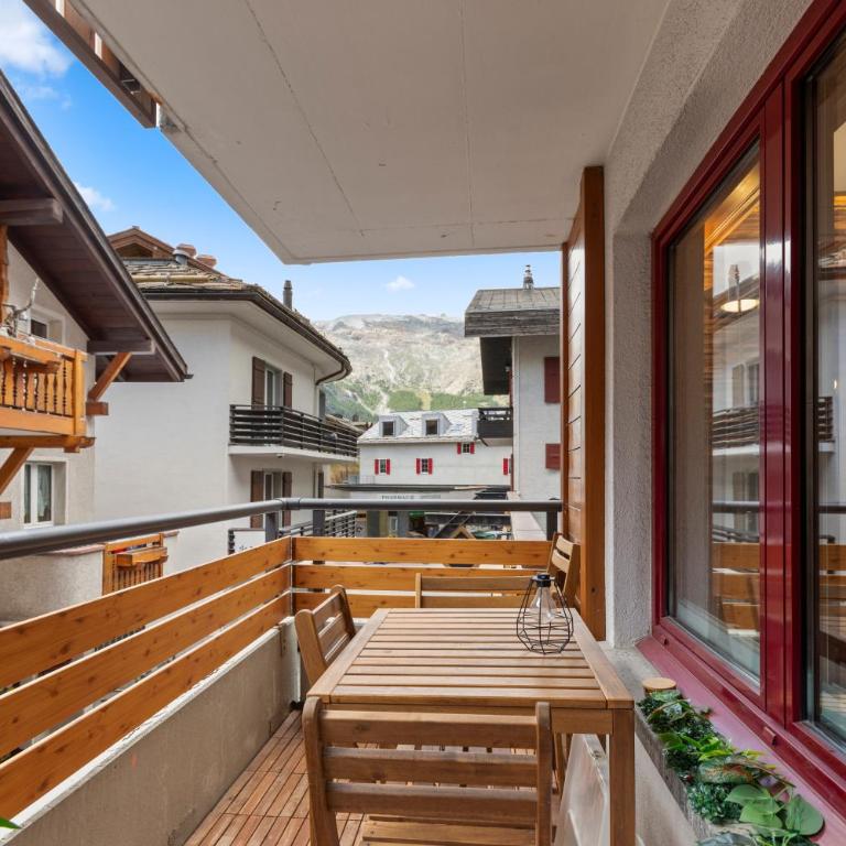 Centre de Saas-Fee - 2 chambres - balcon & patio - Apartment mit 2 Schlafzimmern - 20