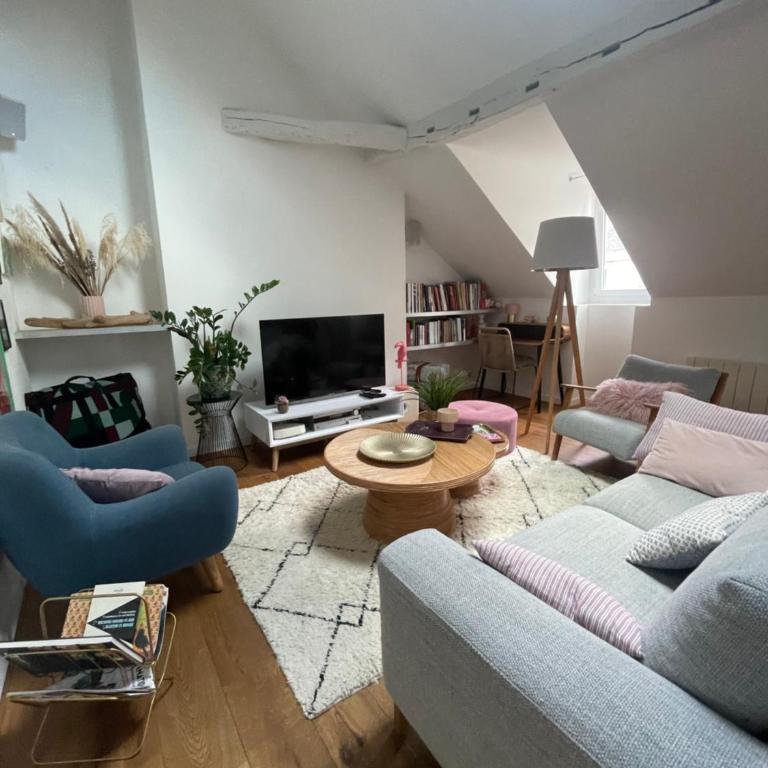 Grand loft 110m Cœur historique Angers et parking privé Rare - Appartement 2 Chambres - 4