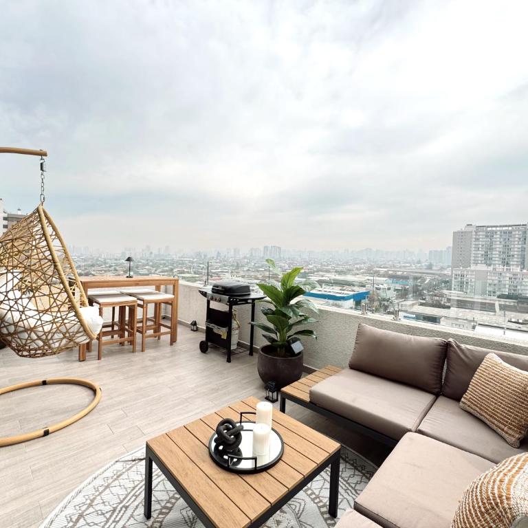 Apartamento Ñuñoa, Gran terraza, Calefacción, Wifi, Tv - Apartamento de 1 dormitorio - 1