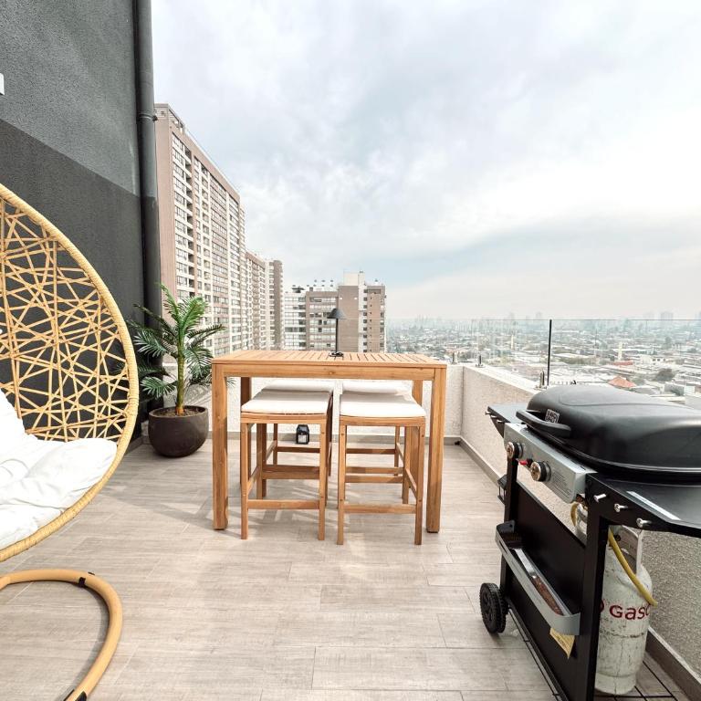 Apartamento Ñuñoa, Gran terraza, Calefacción, Wifi, Tv - Apartamento de 1 dormitorio - 32
