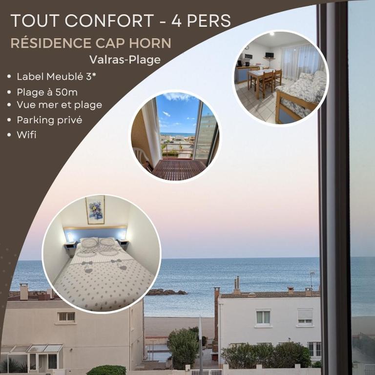 Meublé de tourisme 3 Etoiles CAP HORN, Vue mer, parking privé, plage à 50m - One-Bedroom Apartment - 7