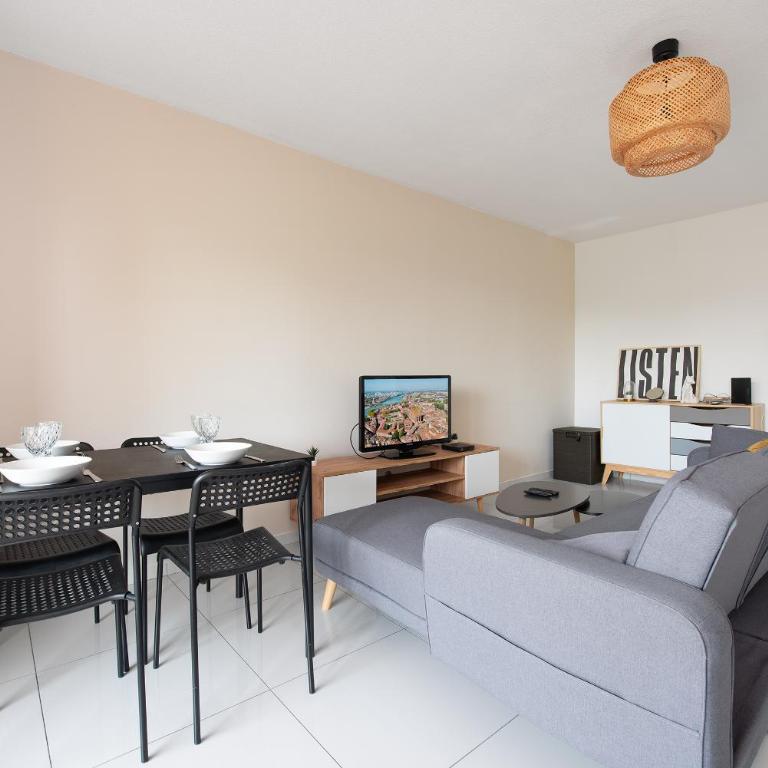 T2 balcon avec parking sécurisé et gratuit - Apartment mit 1 Schlafzimmer - 10