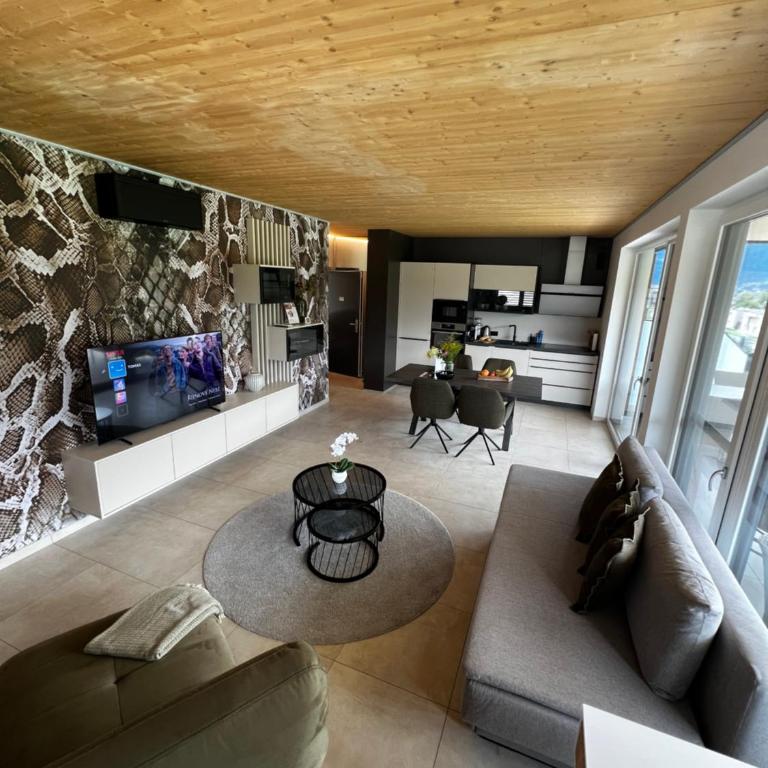 Ossiach Heights - Penthouse mit See- und Bergblick - Apartment mit 1 Schlafzimmer - 1