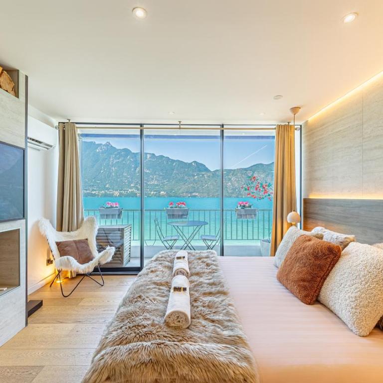 Le Rivage Alpin, Balnéothérapie, Vue lac - Apartment mit 1 Schlafzimmer - 1