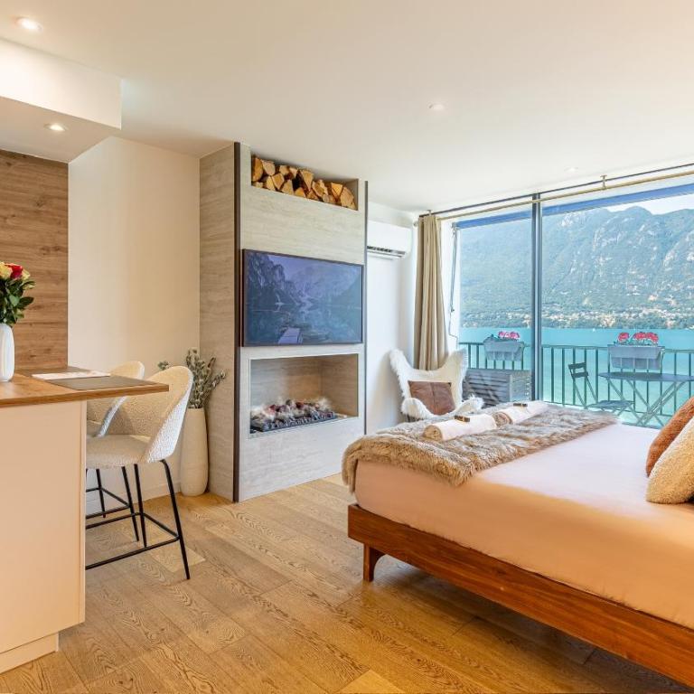 Le Rivage Alpin, Balnéothérapie, Vue lac - Apartment mit 1 Schlafzimmer - 7