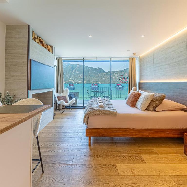 Le Rivage Alpin, Balnéothérapie, Vue lac - Apartment mit 1 Schlafzimmer - 2