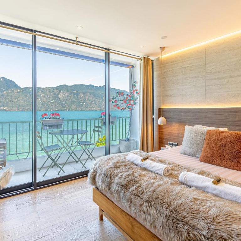 Le Rivage Alpin, Balnéothérapie, Vue lac - Apartment mit 1 Schlafzimmer - 6