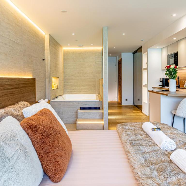 Le Rivage Alpin, Balnéothérapie, Vue lac - Apartment mit 1 Schlafzimmer - 8