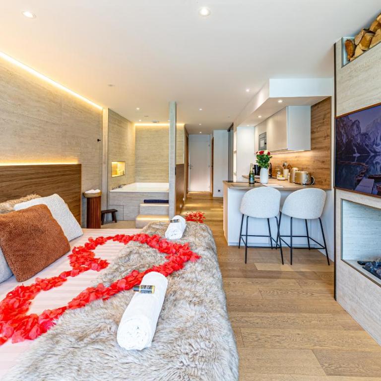 Le Rivage Alpin, Balnéothérapie, Vue lac - Apartment mit 1 Schlafzimmer - 22