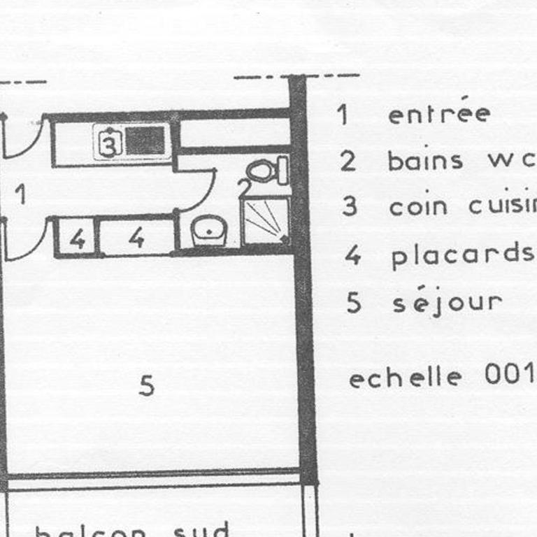 Studio rénové sud avec balcon, 3/4 pers., au pied des pistes - Studio - 6