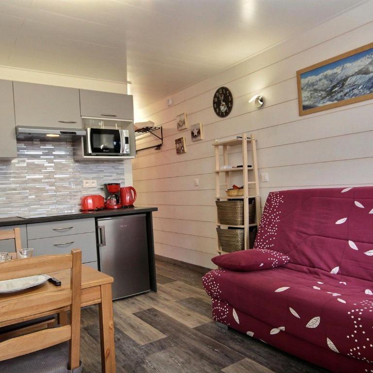 Studio cabine rénové, proche pistes, 4 pers, sans ascenseur - FR-1-455-91 - Monolocale - 11