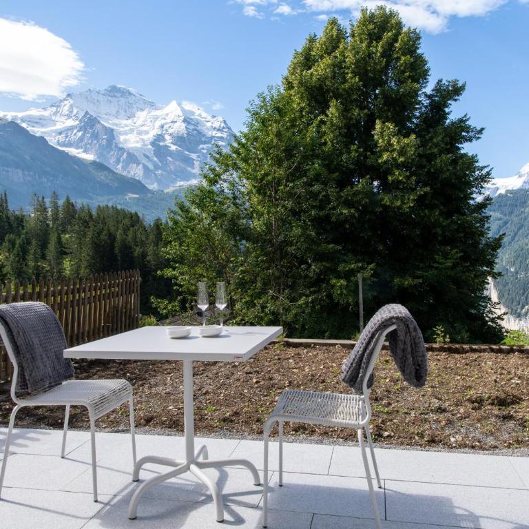 Chalet Ledihus Garden Apartment - Apartment mit 1 Schlafzimmer und Terrasse - 8