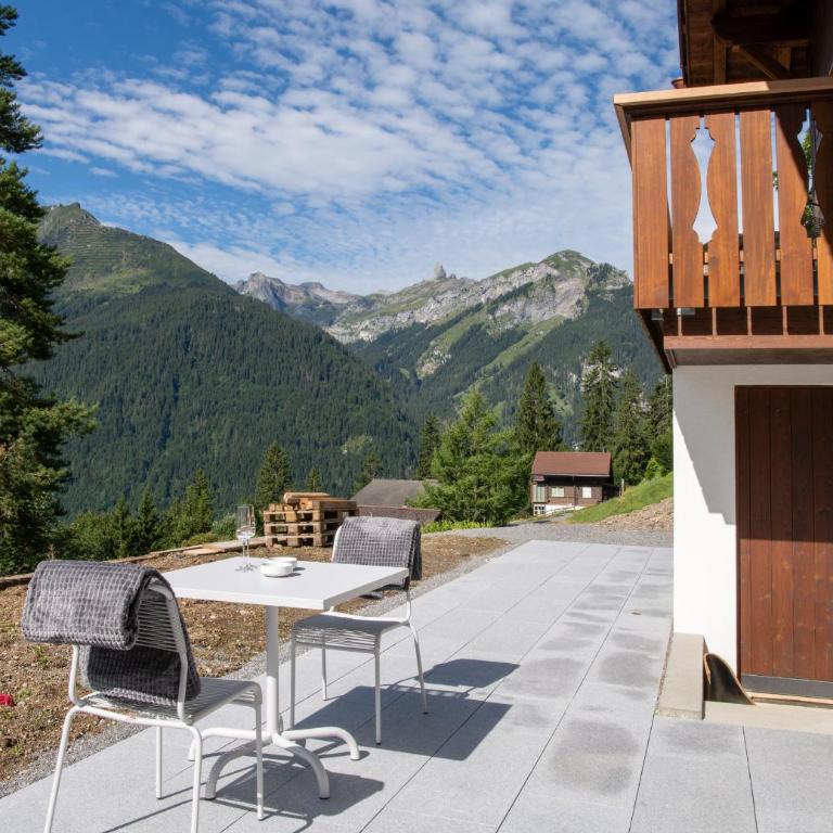 Chalet Ledihus Garden Apartment - Apartment mit 1 Schlafzimmer und Terrasse - 9