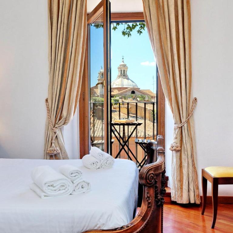 Terrazze Navona - Camera Matrimoniale Deluxe con Balcone e Vista Città - 5