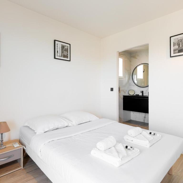 SWEETY- IDEAL COUPLE Moderne 2P, vue mer, parking, clim - Appartement - Vue sur Mer - 12