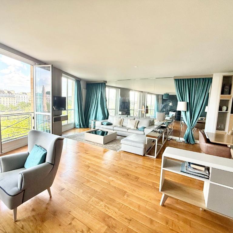 Seine View 120m2-2bedrooms - Appartement 2 Chambres avec Vue - 4