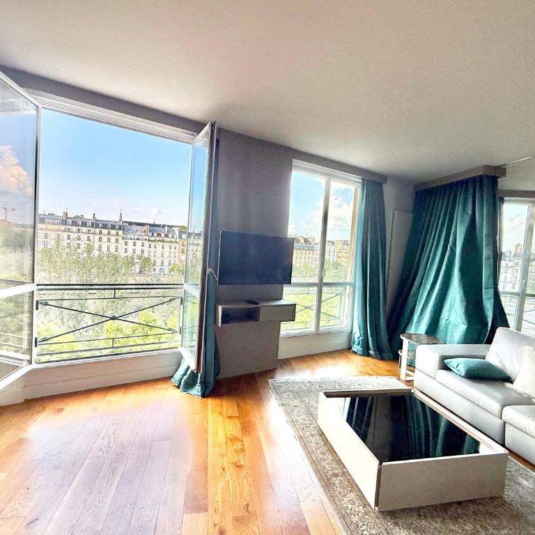 Seine View 120m2-2bedrooms - Appartement 2 Chambres avec Vue - 8