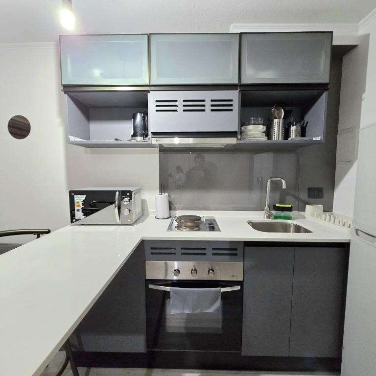 Departamento full equipado en Santiago a pasos del metro Departamental - Apartamento de 1 dormitorio - 10