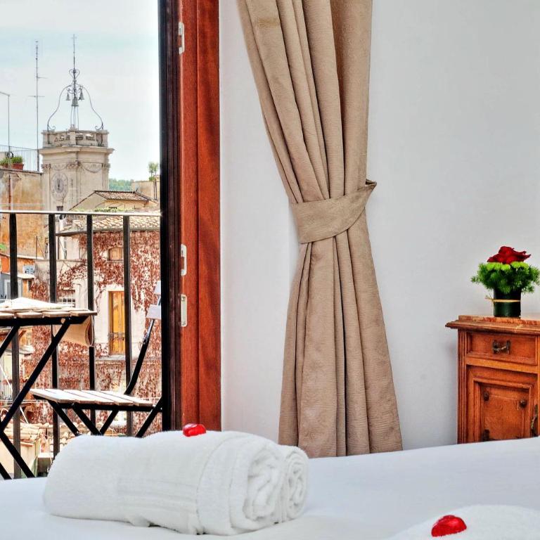 Terrazze Navona - Camera Matrimoniale Deluxe con Balcone e Vista Città - 8