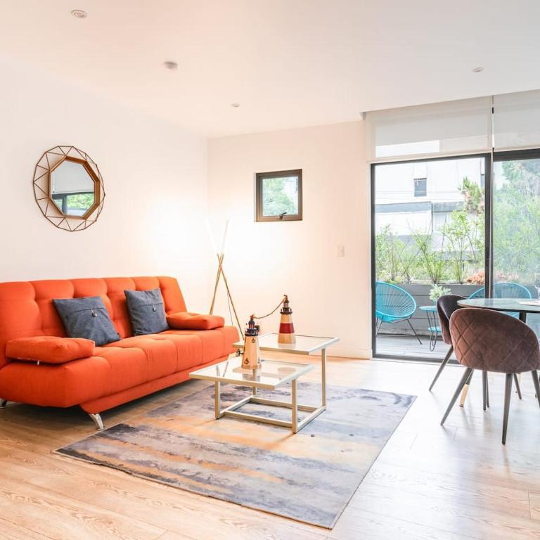 Insurgentes Area APT Balcony, Outdoor Lounge - Apartamento - 1