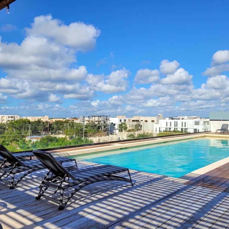 Renta Depa 1 Hab en La Veleta Tulum - One-Bedroom Apartment - 43