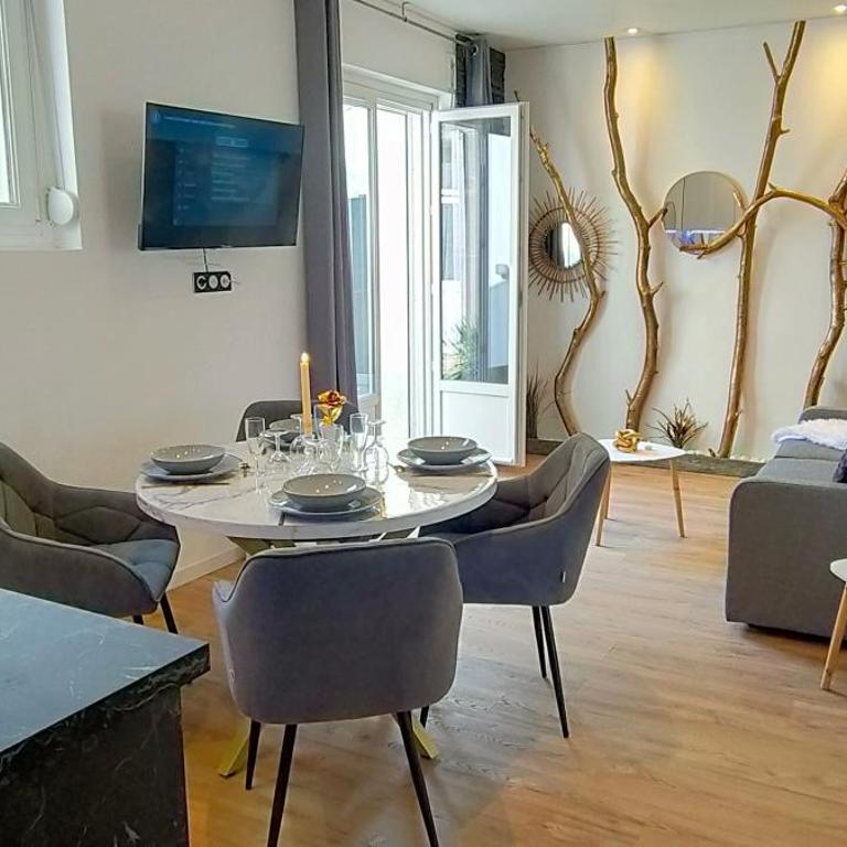 Romantique chic 150m plage patio - Apartment mit 2 Schlafzimmern und Terrasse - 15