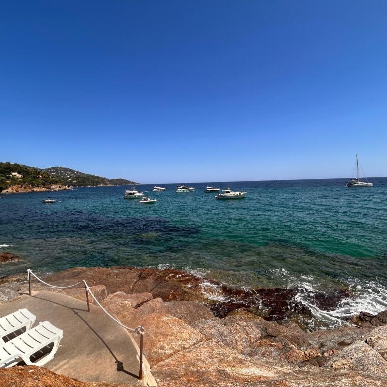 Belle VUE MER, plage à pied, terrasse, jardin - Pramousquier - Apartment mit 2 Schlafzimmern - 34