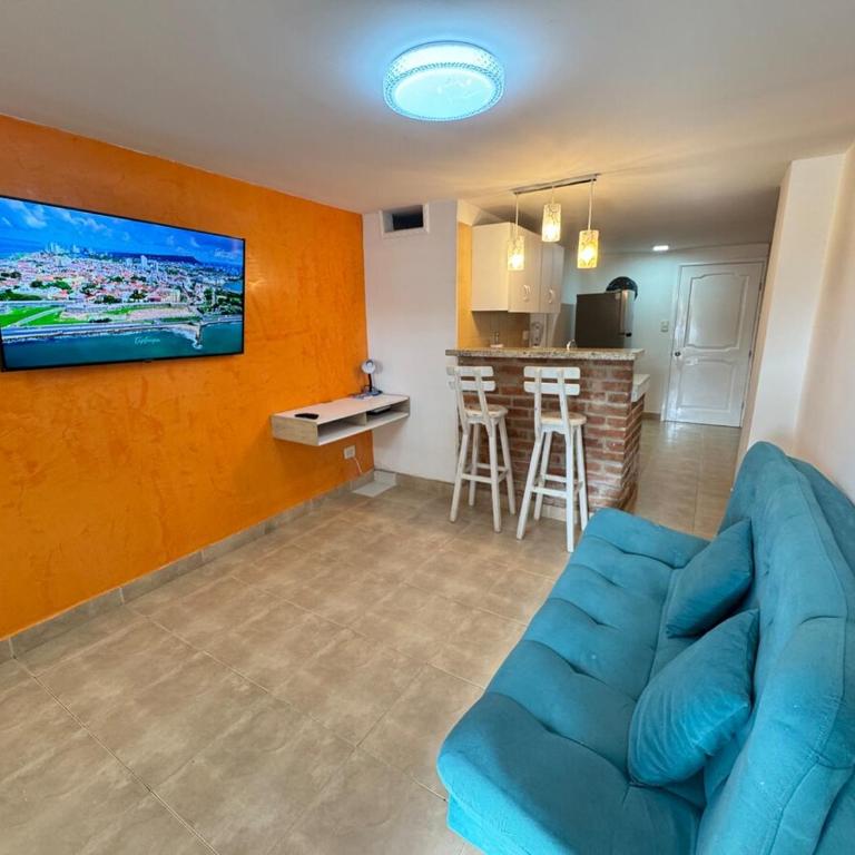 B1-8 - Apartamento acogedor con excelente ubicacion dentro de las murallas de Cartagena - One-Bedroom Apartment with City View - 1