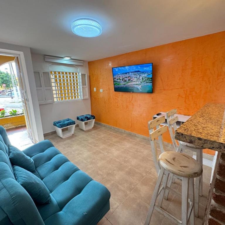 B1-8 - Apartamento acogedor con excelente ubicacion dentro de las murallas de Cartagena - One-Bedroom Apartment with City View - 13