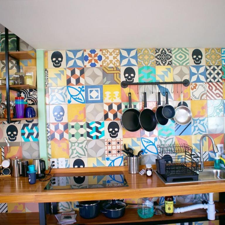 Stylish Art Déco Mexican House with rooftop - Three-Bedroom Apartment with View - 35
