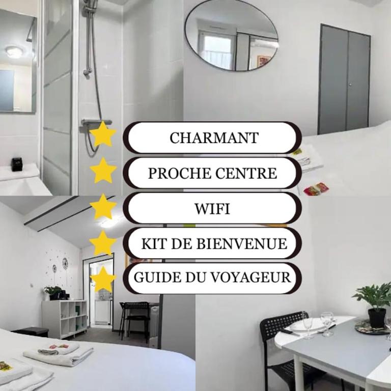 Duruy 4 studio cosy rdc fdc proche centre-ville - Apartamento de 1 dormitorio - 12