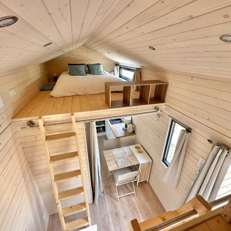 BERCK-PLAGE - Location saisonnière Tiny House insolite - 4 hébergements atypiques avec terrasse privée, proche mer, parking privé et gratuit, idéal weekend romantique, vacances en famille ou groupe - Chalet mit 2 Schlafzimmern - 14