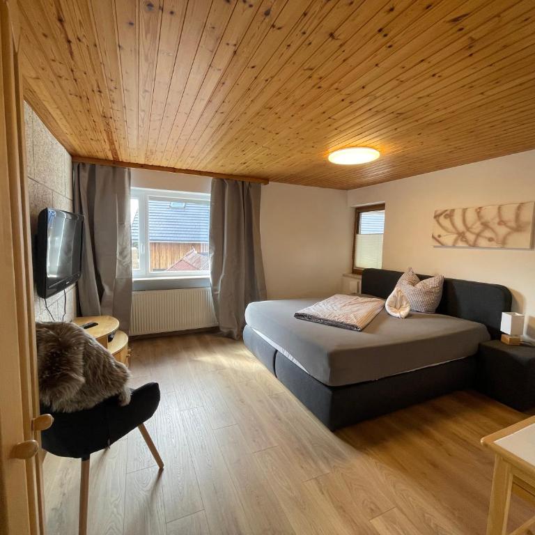 Landhotel Krone - Apartment mit 1 Schlafzimmer, Balkon und Bergblick - 4