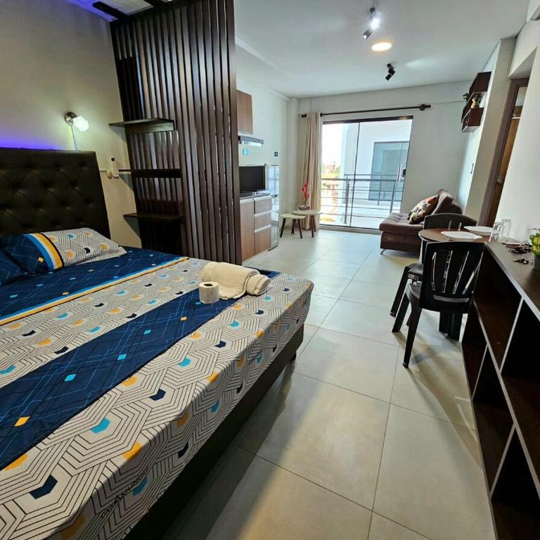 Monoambiente, SmatTV, Pisina, AC - One-Bedroom Apartment - 7