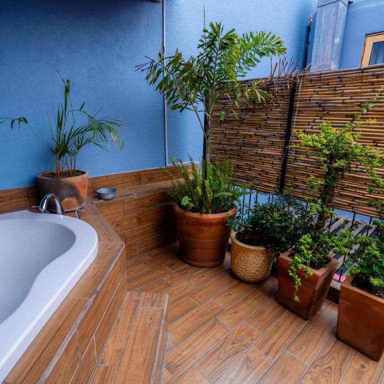 Hotel Casa de Arte Oaxaca - Habitación Doble con bañera de hidromasaje - 5