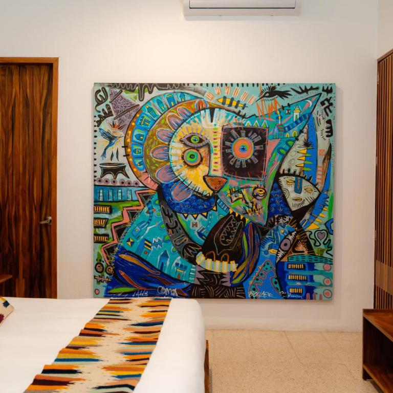 Hotel Casa de Arte Oaxaca - Habitación Doble con bañera de hidromasaje - 9