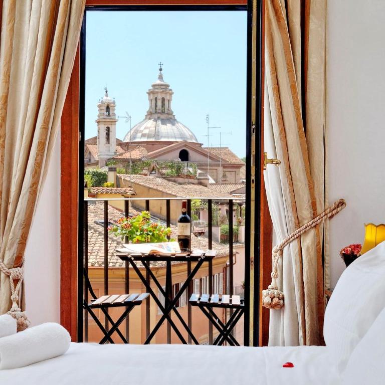Terrazze Navona - Camera Matrimoniale Deluxe con Balcone e Vista Città - 1