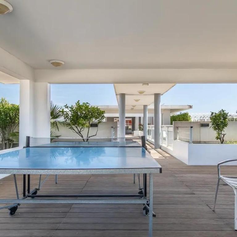 2P pour 4 personnes grande terrasse avec lit parapluie piscine sur le toit et parking en sous-sol - Apartment mit 1 Schlafzimmer - 23