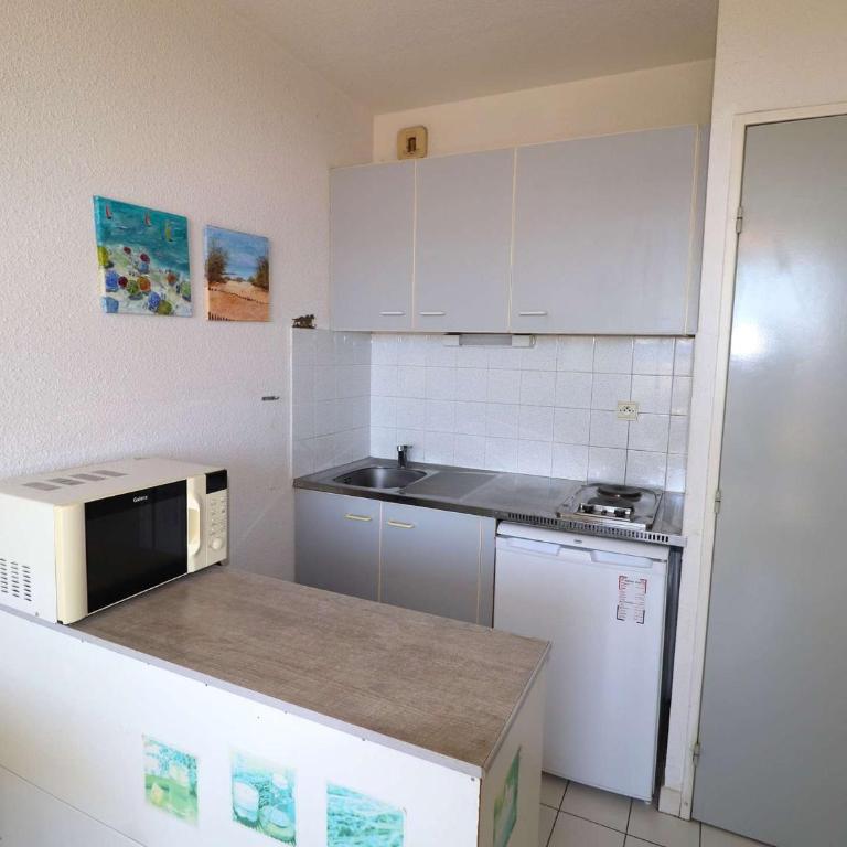 Studio cabine avec terrasse, à 550m de la plage et 100m des commerces, idéal 4 pers., animaux acceptés - FR-1-307-156 - Studio - 24